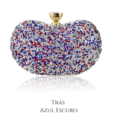 Bolsa Clutch Colorida com Pedrarias