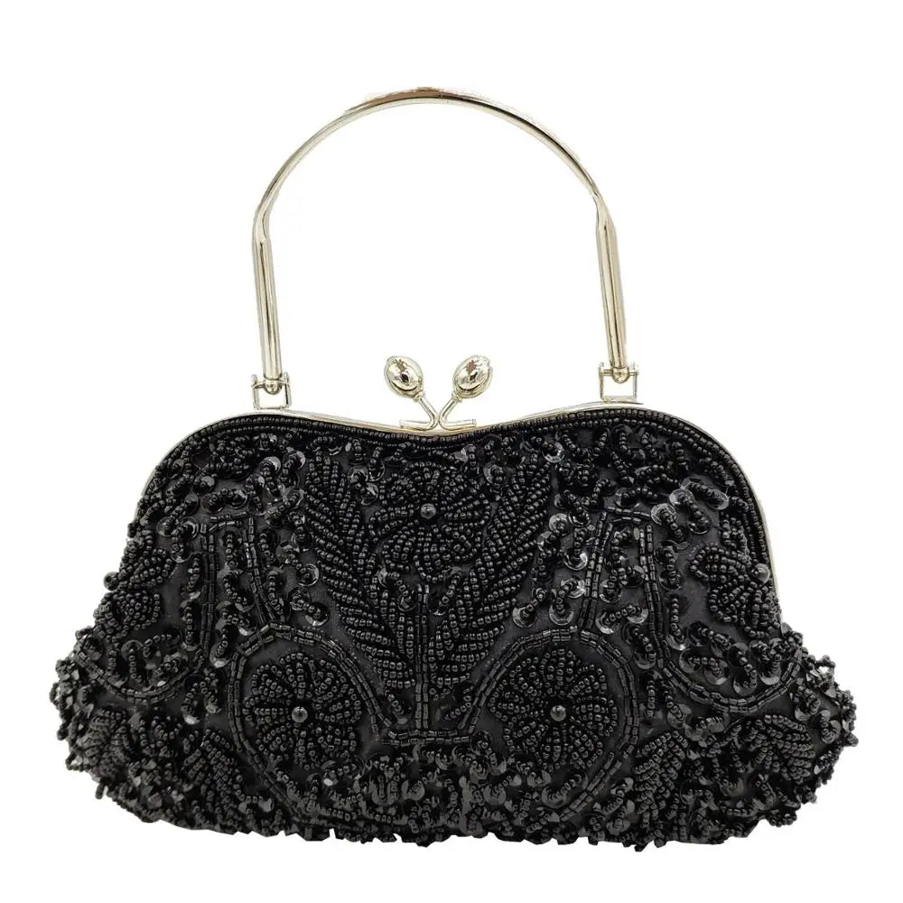 Bolsa Clutch Miçangas Luxo