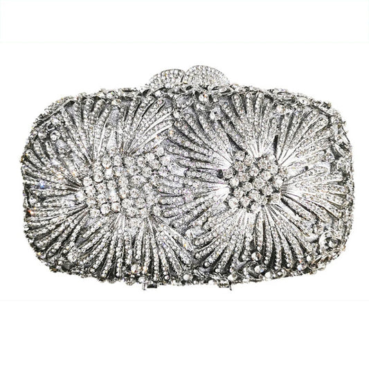 Bolsa Clutch Festa  Luxo Cristais