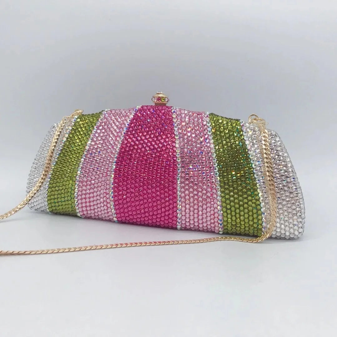 Bolsa Clutch Cristais