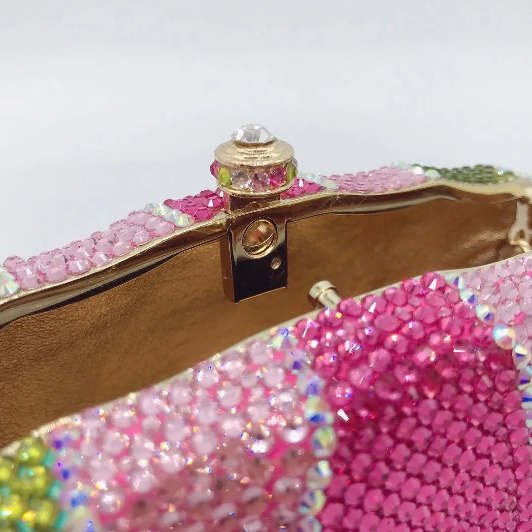 Bolsa Clutch Cristais