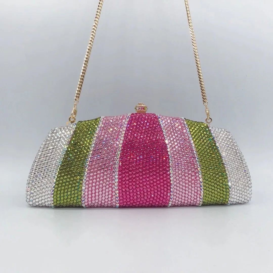 Bolsa Clutch Cristais