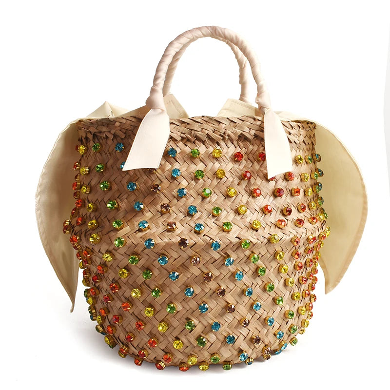 Bolsa de Palha com Pedras