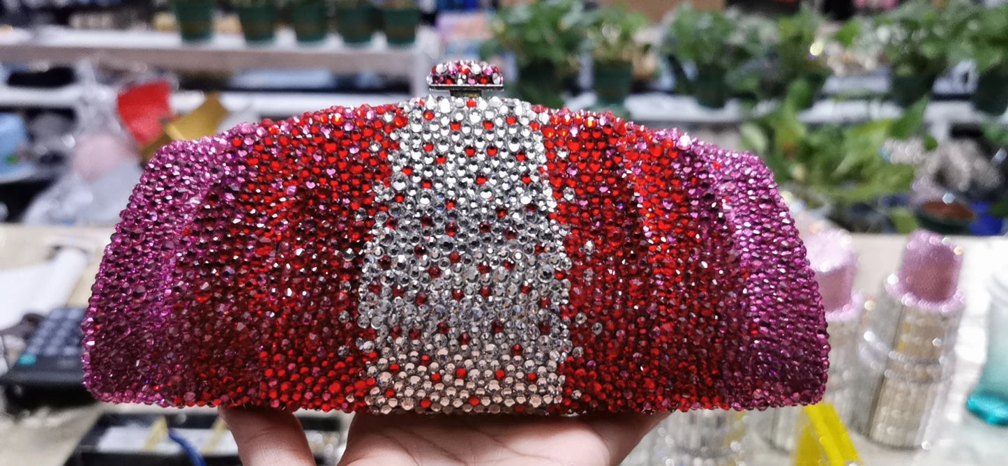 Bolsa Clutch Cristais