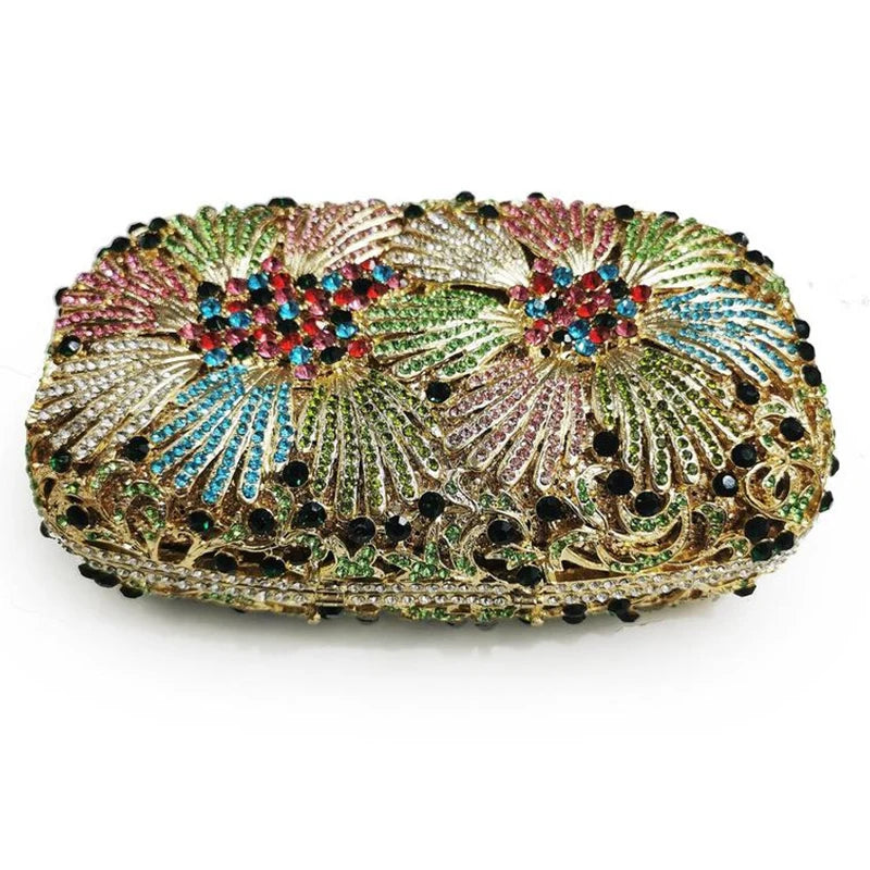Bolsa Clutch Festa Luxo Cristais