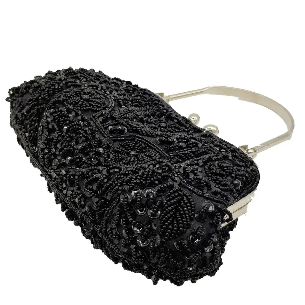Bolsa Clutch Miçangas Luxo