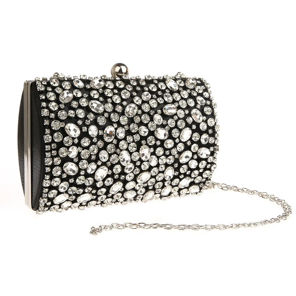 Bolsa Clutch Pedrarias Retangular