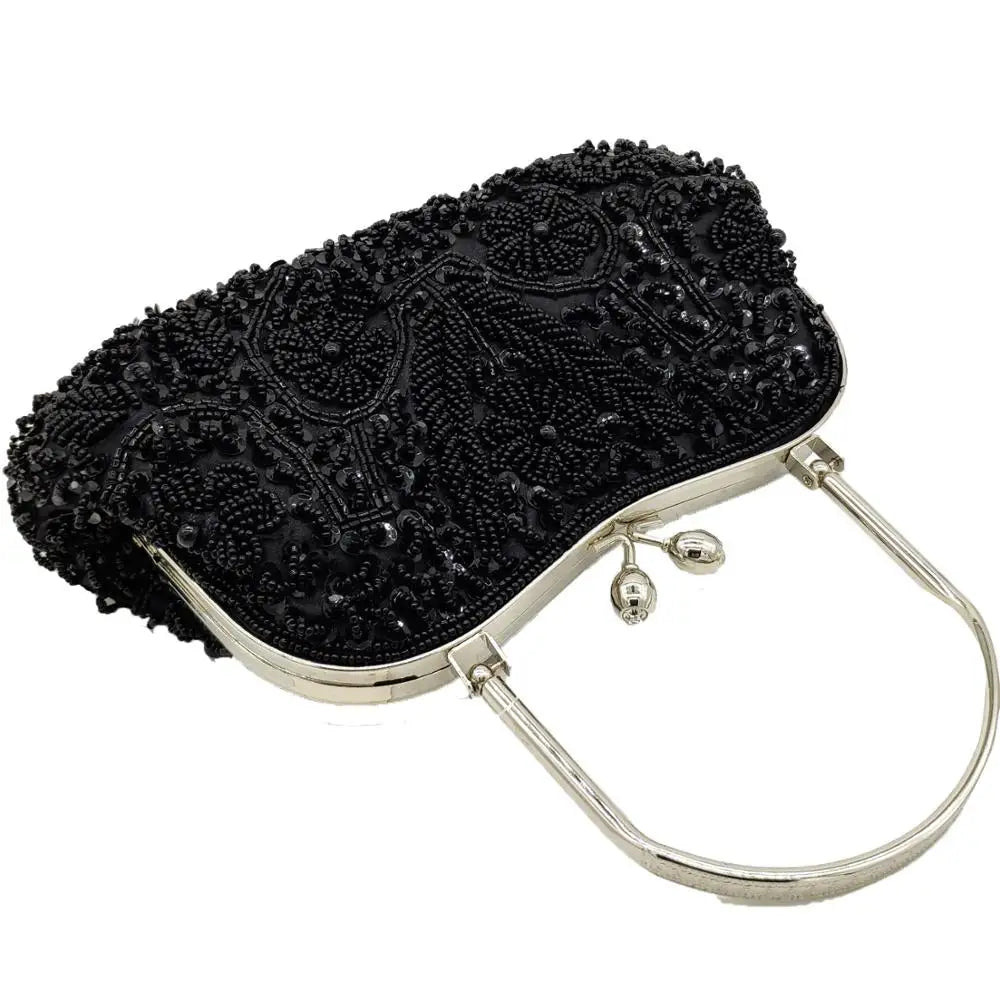 Bolsa Clutch Miçangas Luxo