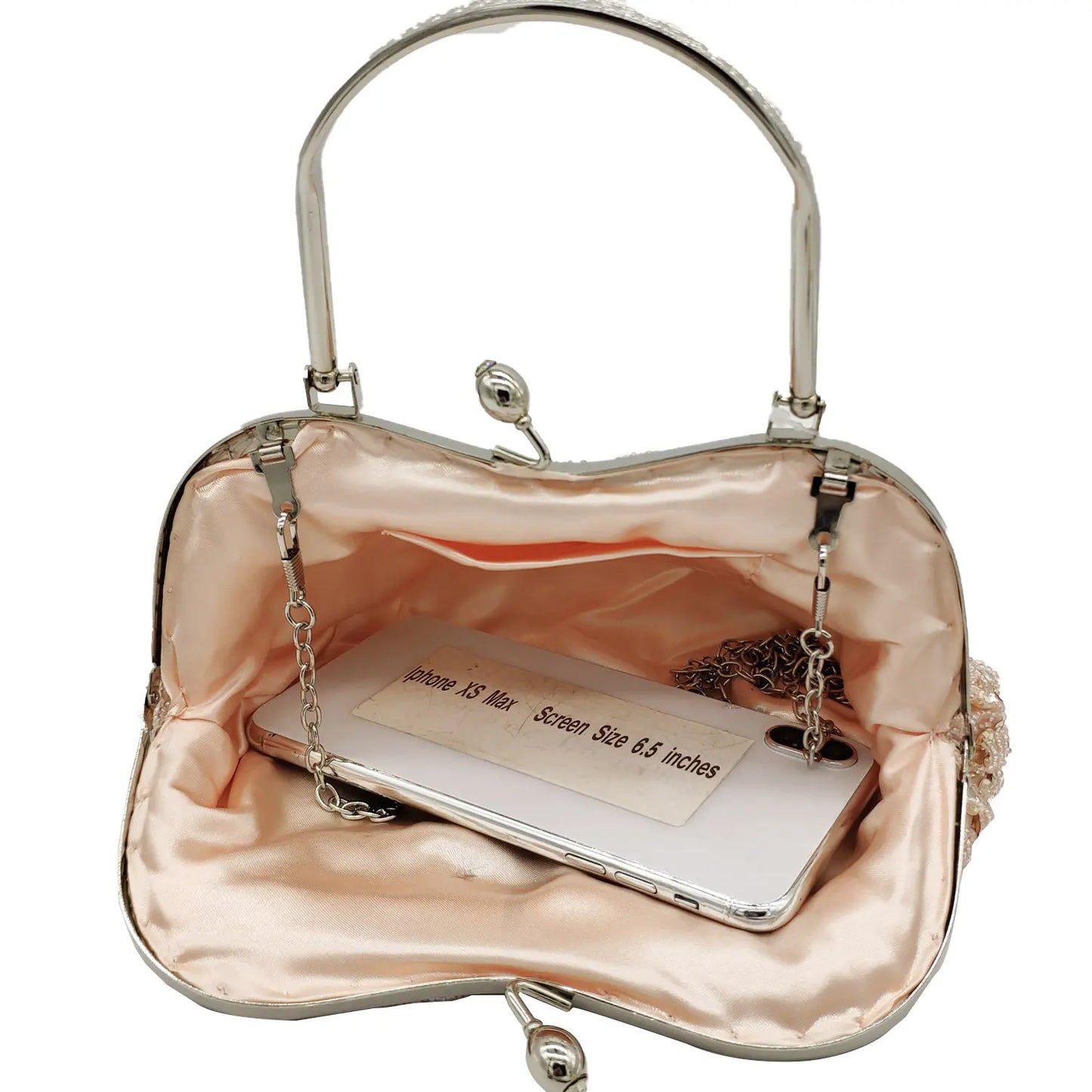 Bolsa Clutch Miçangas Luxo