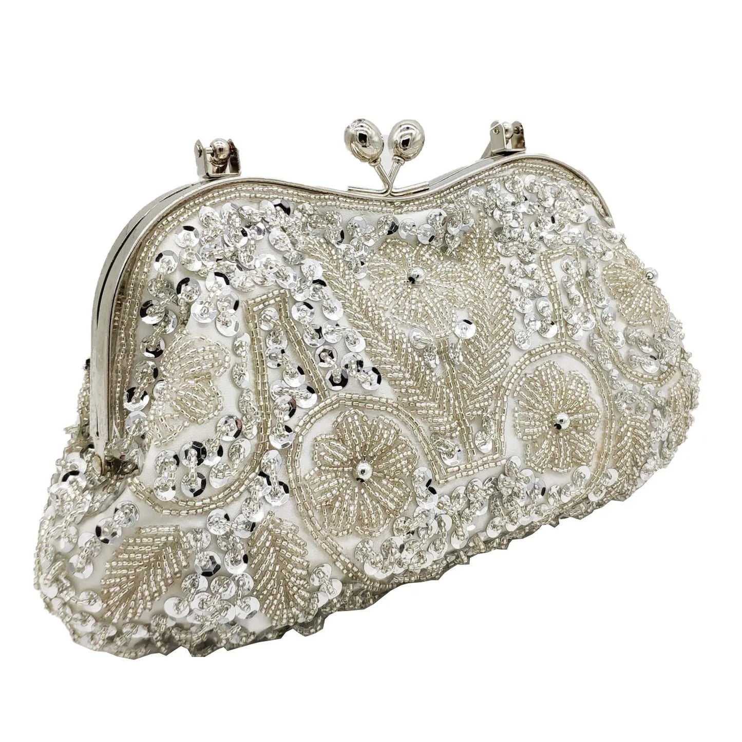 Bolsa Clutch Miçangas Luxo