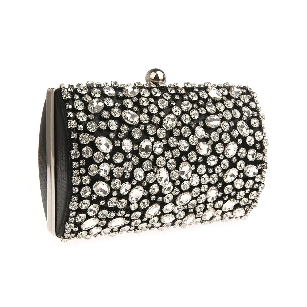 Bolsa Clutch Pedrarias Retangular