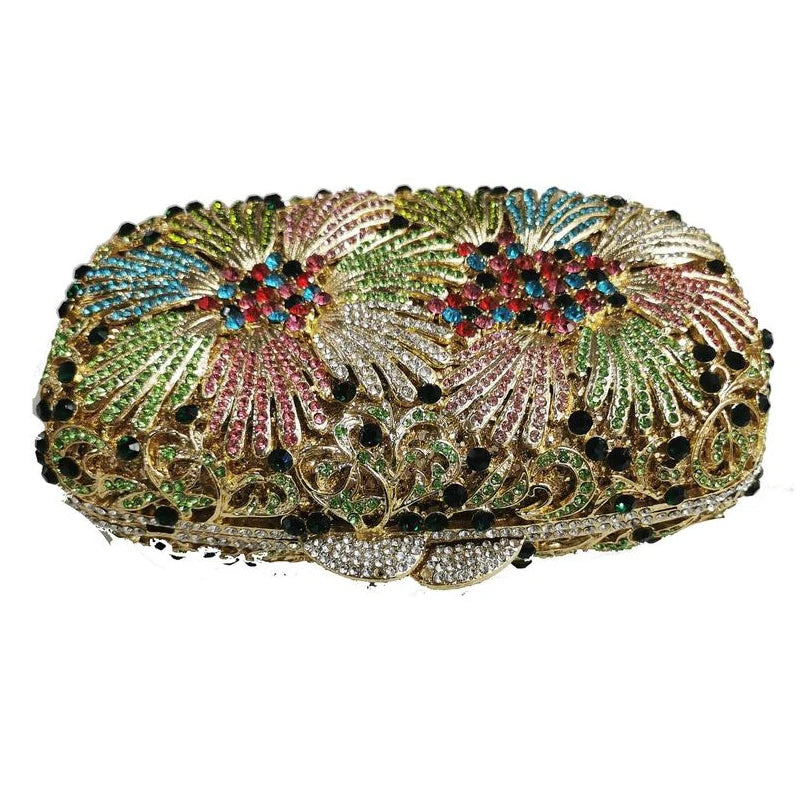 Bolsa Clutch Festa Luxo Cristais