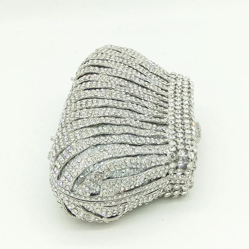 Bolsa Clutch Cristais Festa