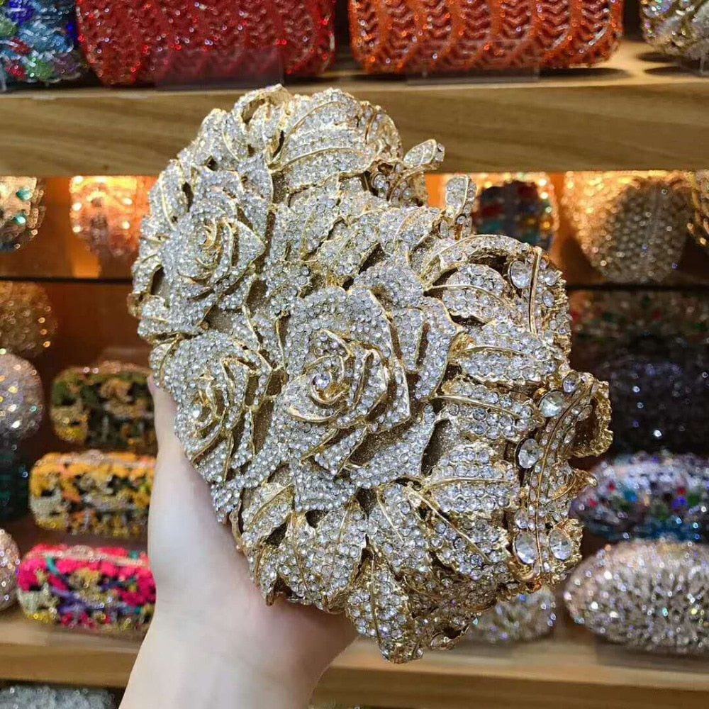 Bolsa Clutch Cravejada com Strass Festa