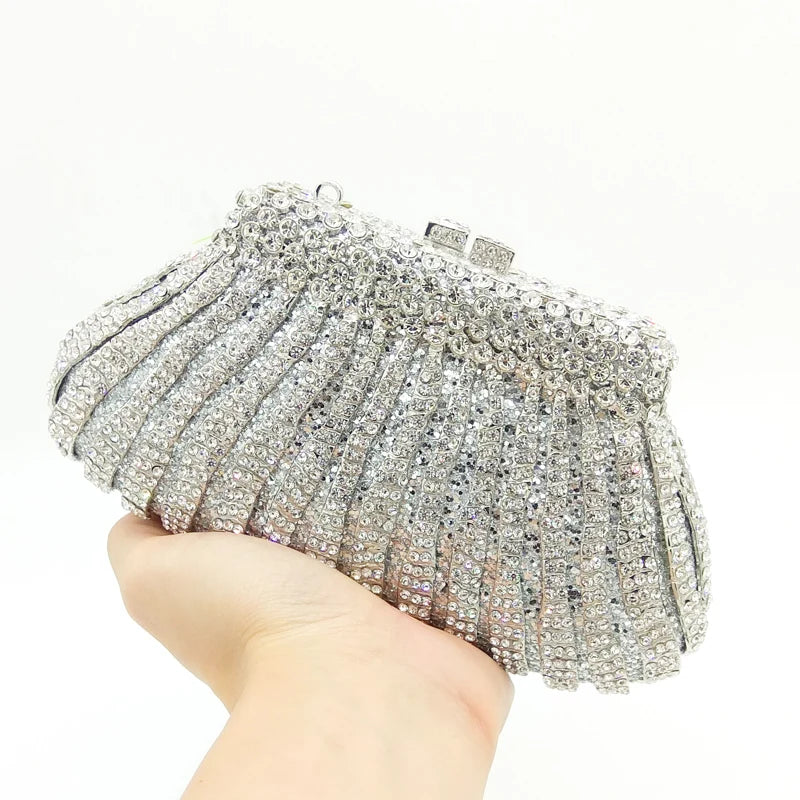 Bolsa Clutch Cristais Festa