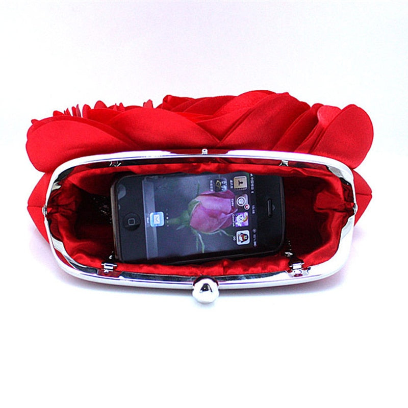 Bolsa Clutch em Formato de Flor