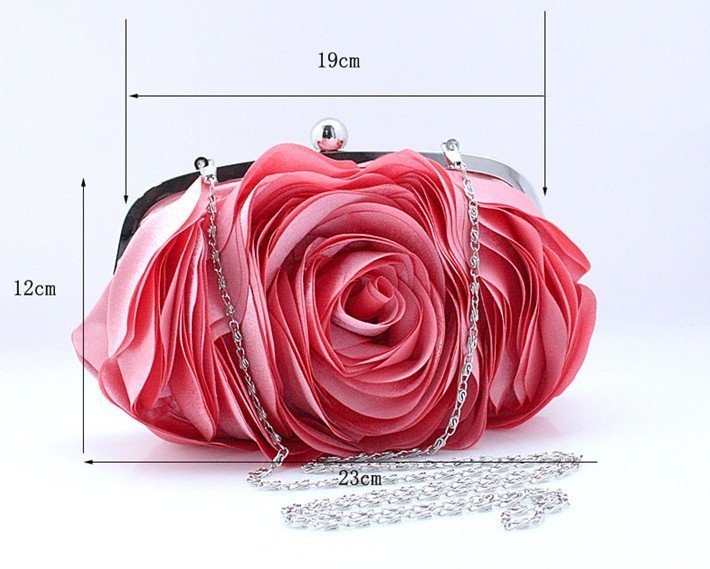 Bolsa Clutch em Formato de Flor