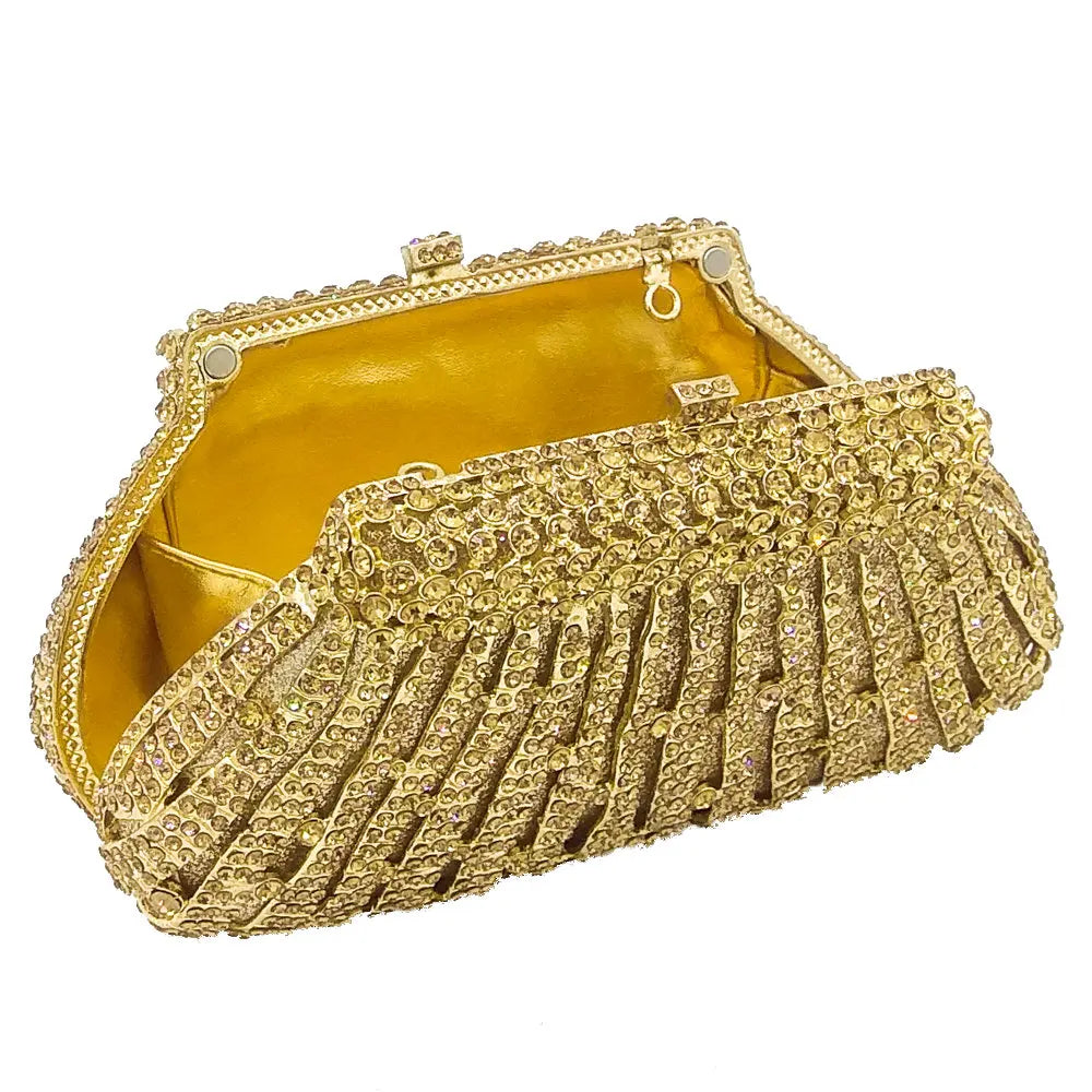 Bolsa Clutch Cristais Festa