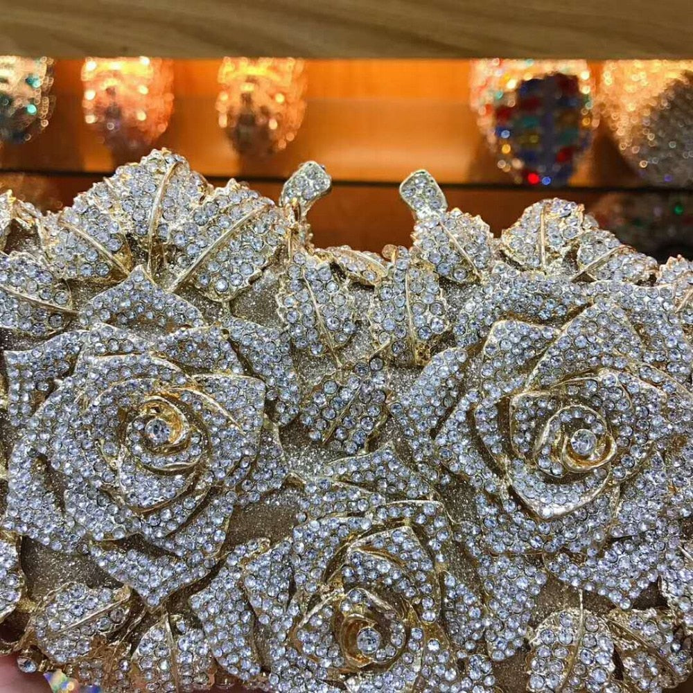 Bolsa Clutch Cravejada com Strass Festa