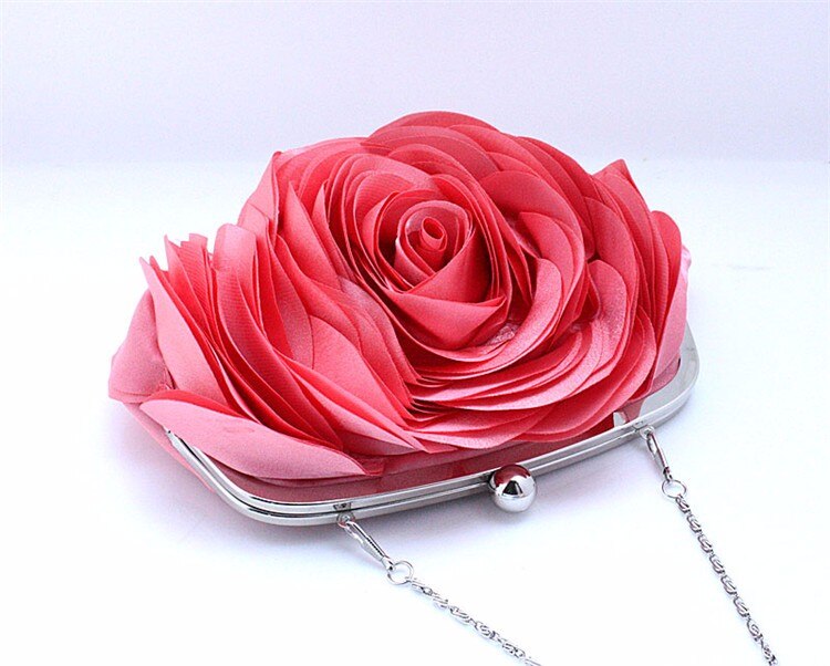 Bolsa Clutch em Formato de Flor
