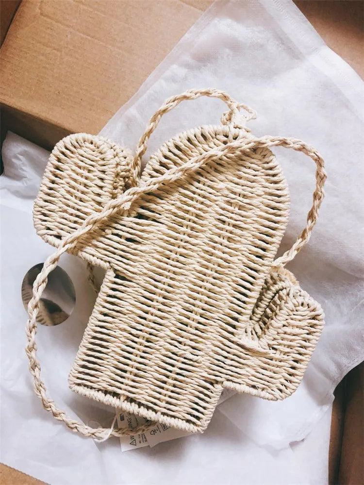 Bolsa de Palha Cacto Verão