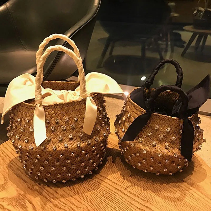 Bolsa de Palha com Pedras