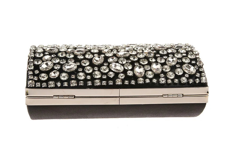 Bolsa Clutch Pedrarias Retangular