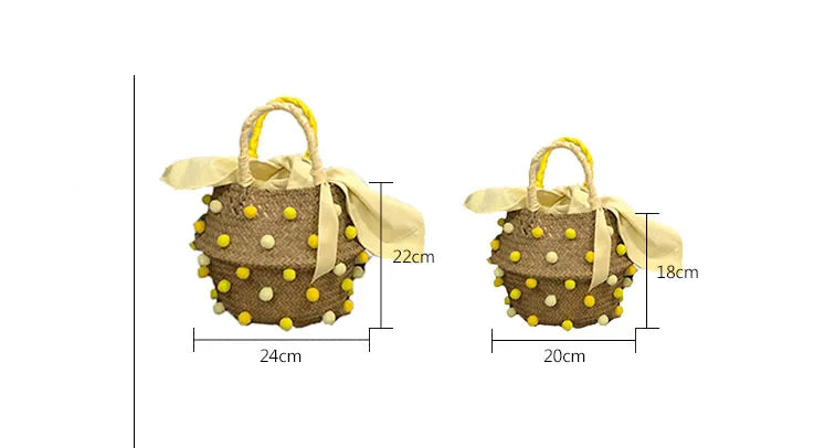 Bolsa de Palha com Pedras