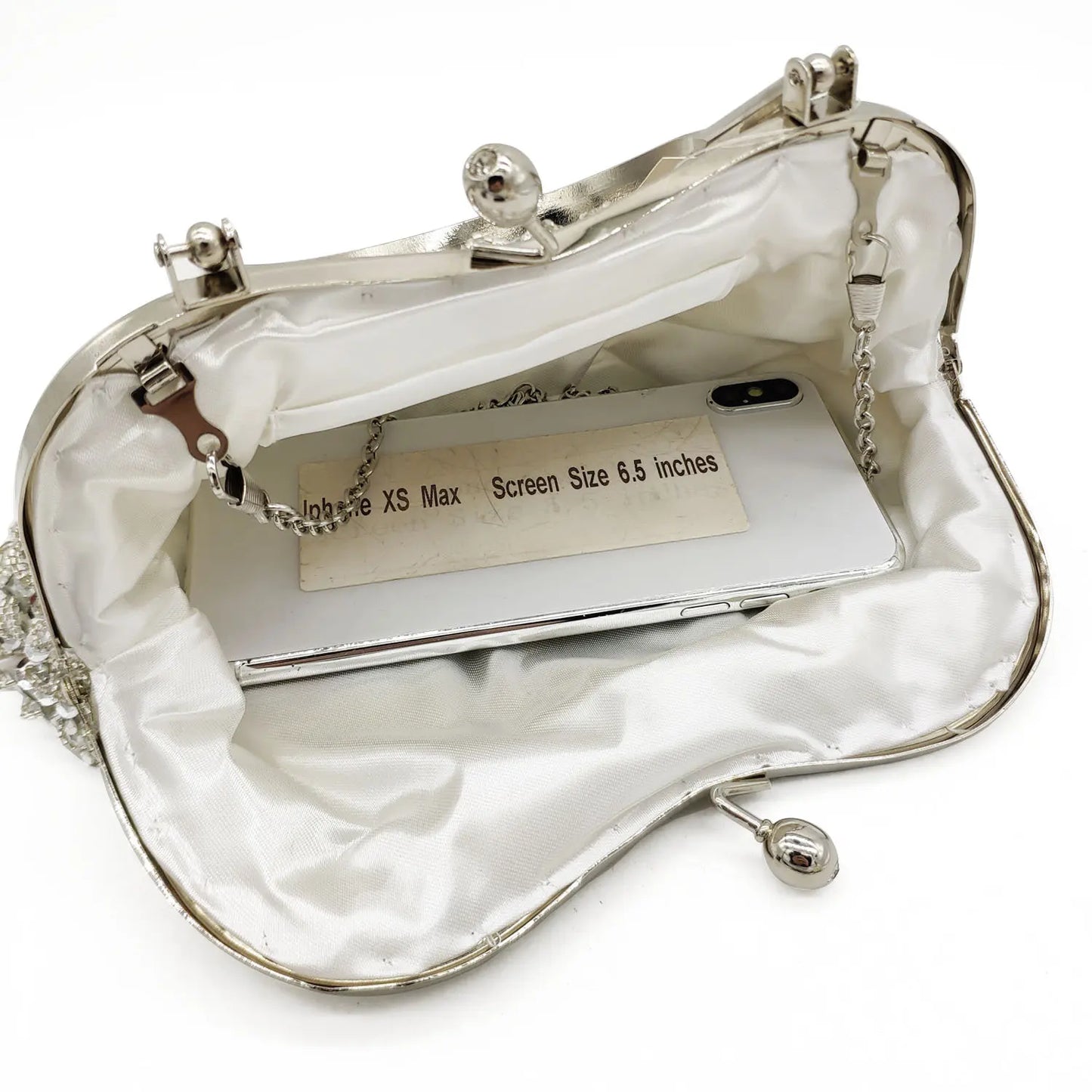 Bolsa Clutch Miçangas Luxo
