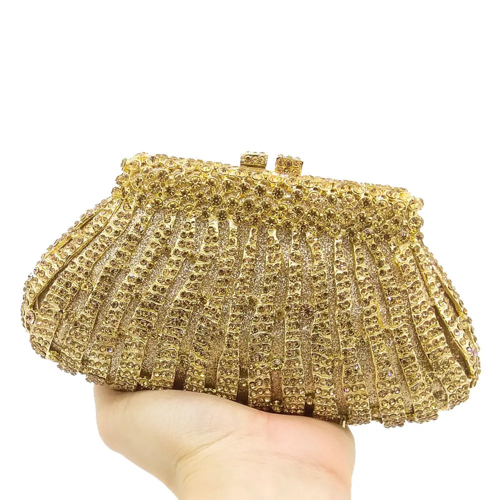 Bolsa Clutch Cristais Festa