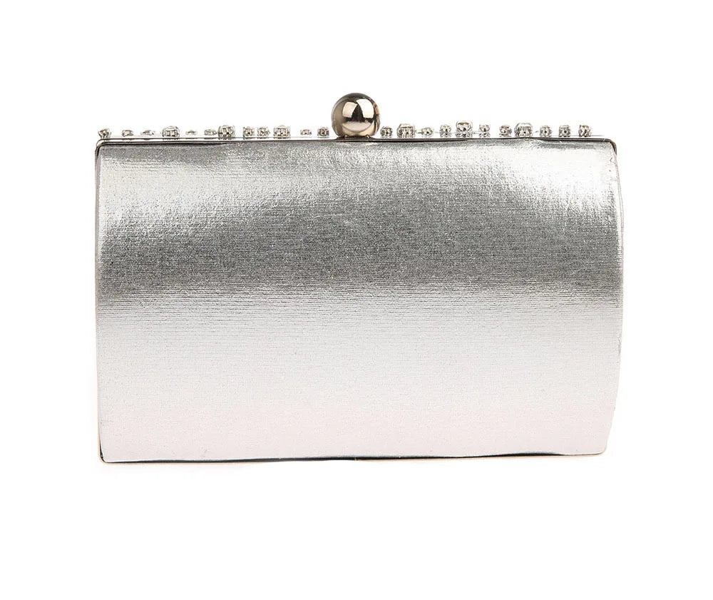 Bolsa Clutch Pedrarias Retangular