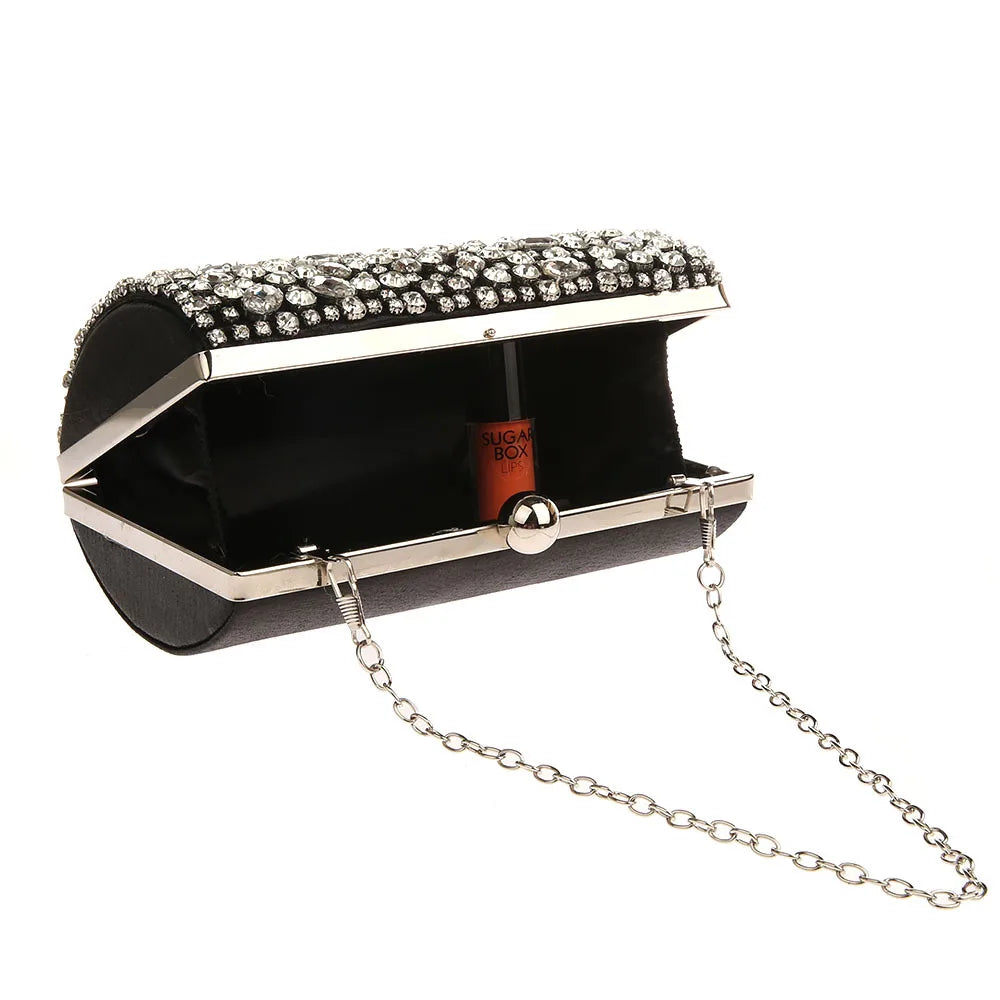 Bolsa Clutch Pedrarias Retangular