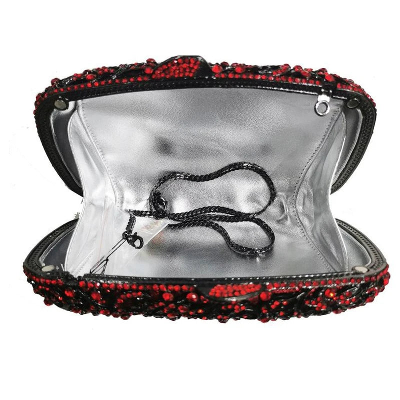 Bolsa Clutch Festa Luxo Cristais