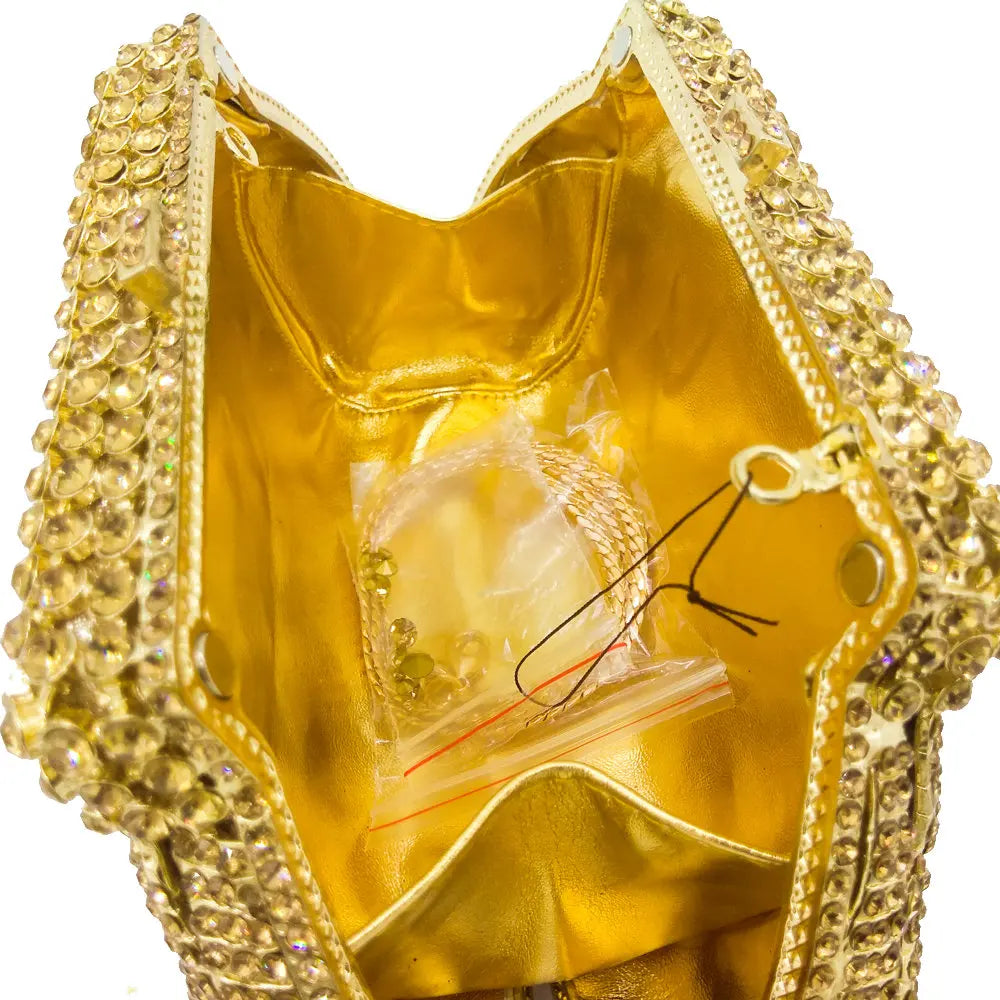 Bolsa Clutch Cristais Festa