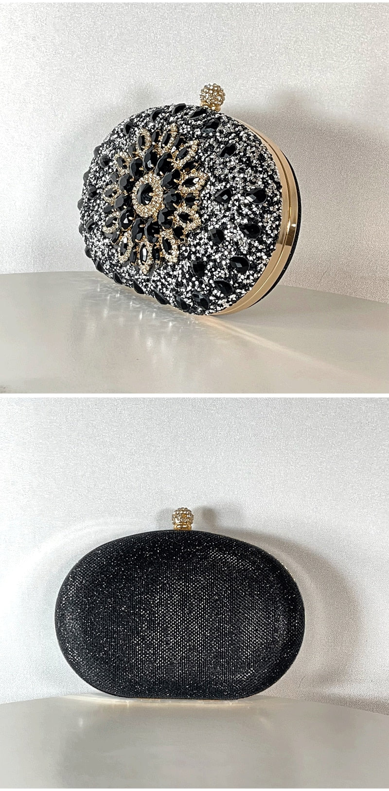 Bolsa Clutch com Pedrarias Festa