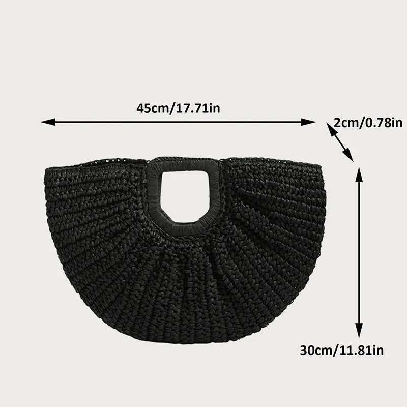 Bolsa Palha Elegante Verão
