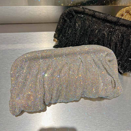 Bolsa Clutch Cravejada com Strass Festa