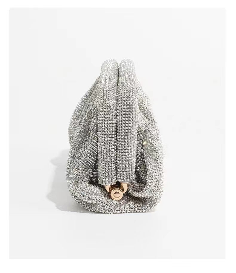 Bolsa Clutch Cravejada com Strass Festa