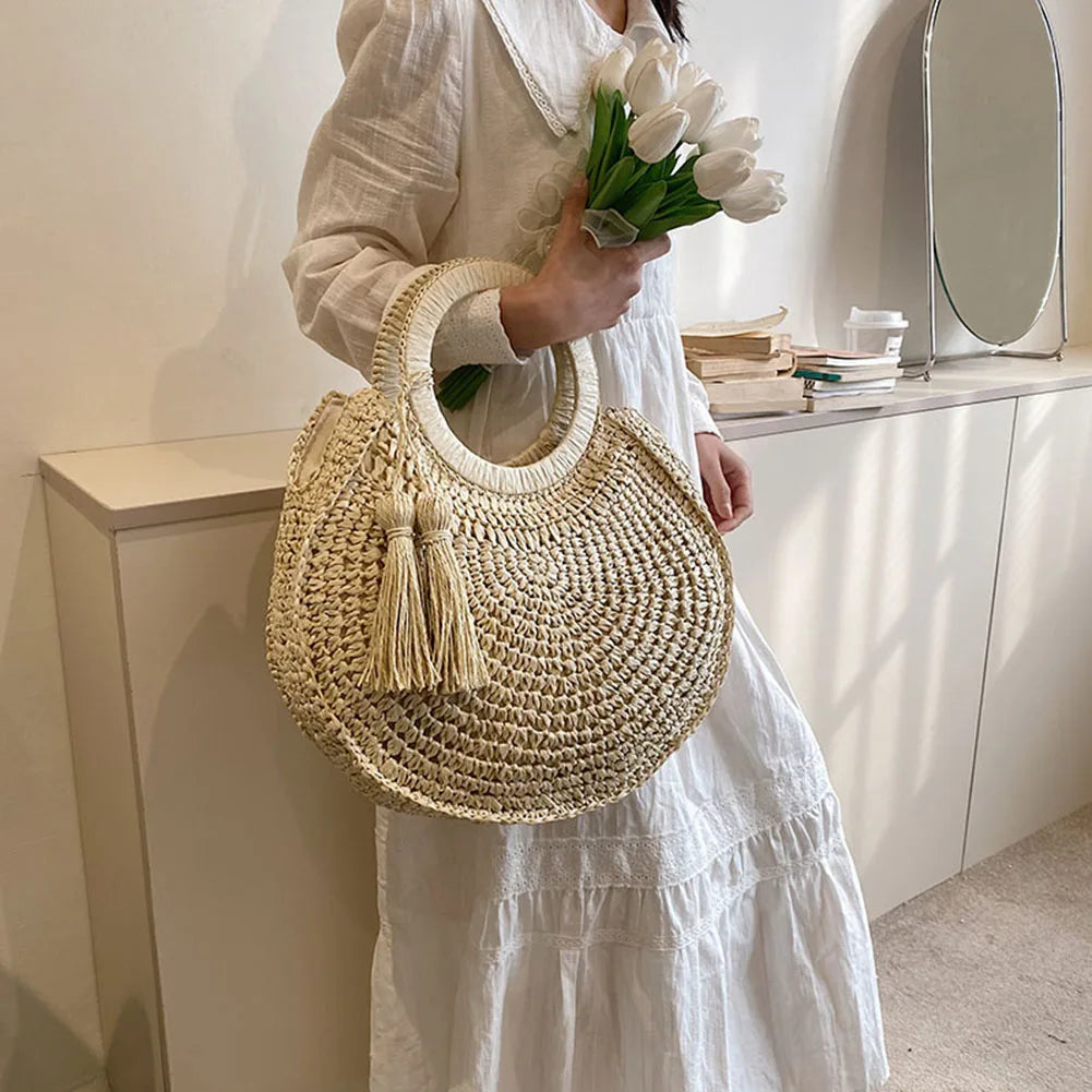 BOLSA DE PALHA PARA PRAIA