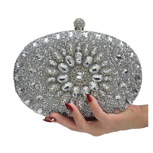 Bolsa Clutch com Pedrarias Festa