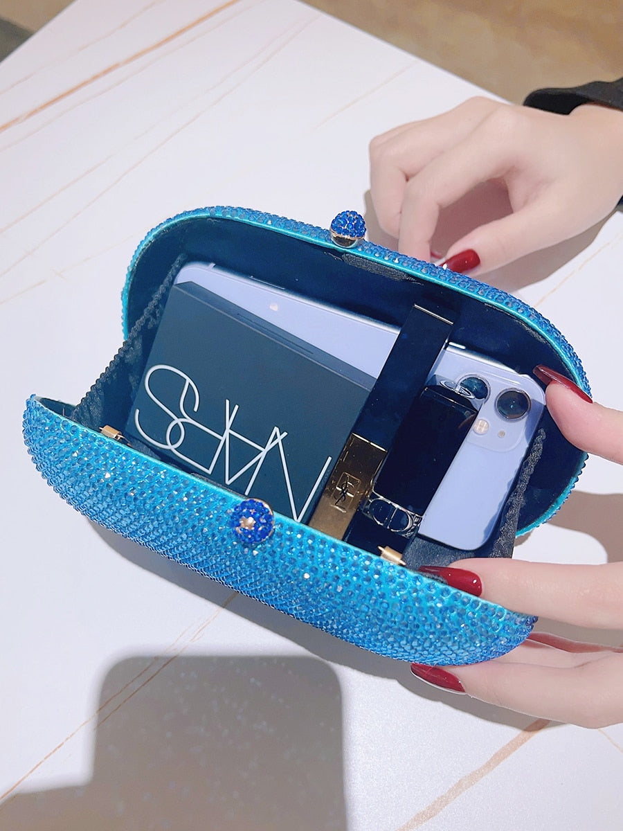 Bolsa Clutch com Cristais Festa