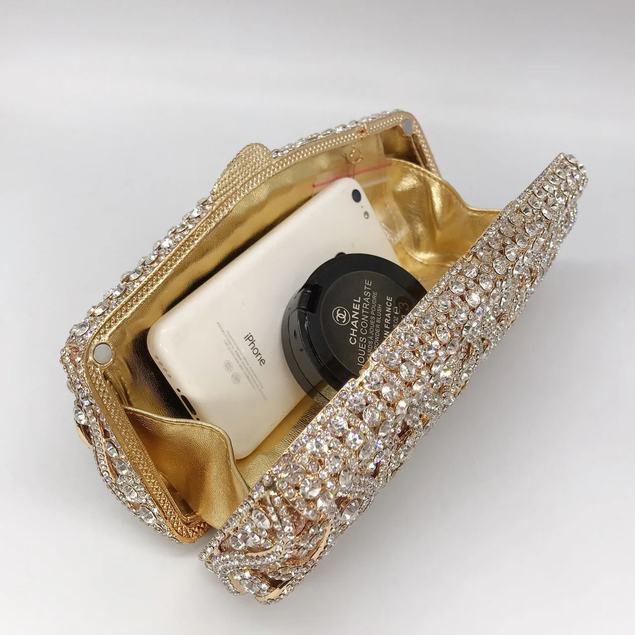 Bolsa Clutch Cravejada Strass Festa