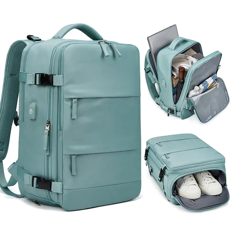 Mochila Feminina Compacta Para Viagem