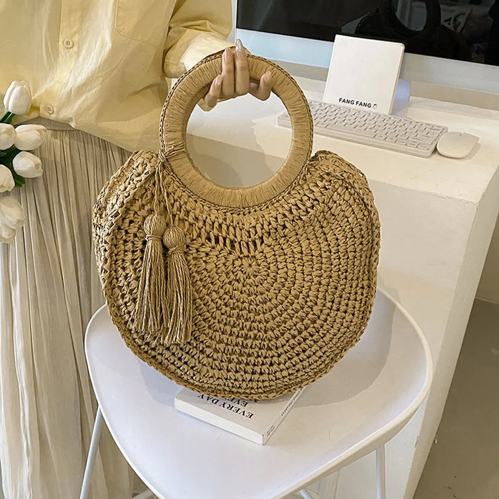 BOLSA DE PALHA PARA PRAIA