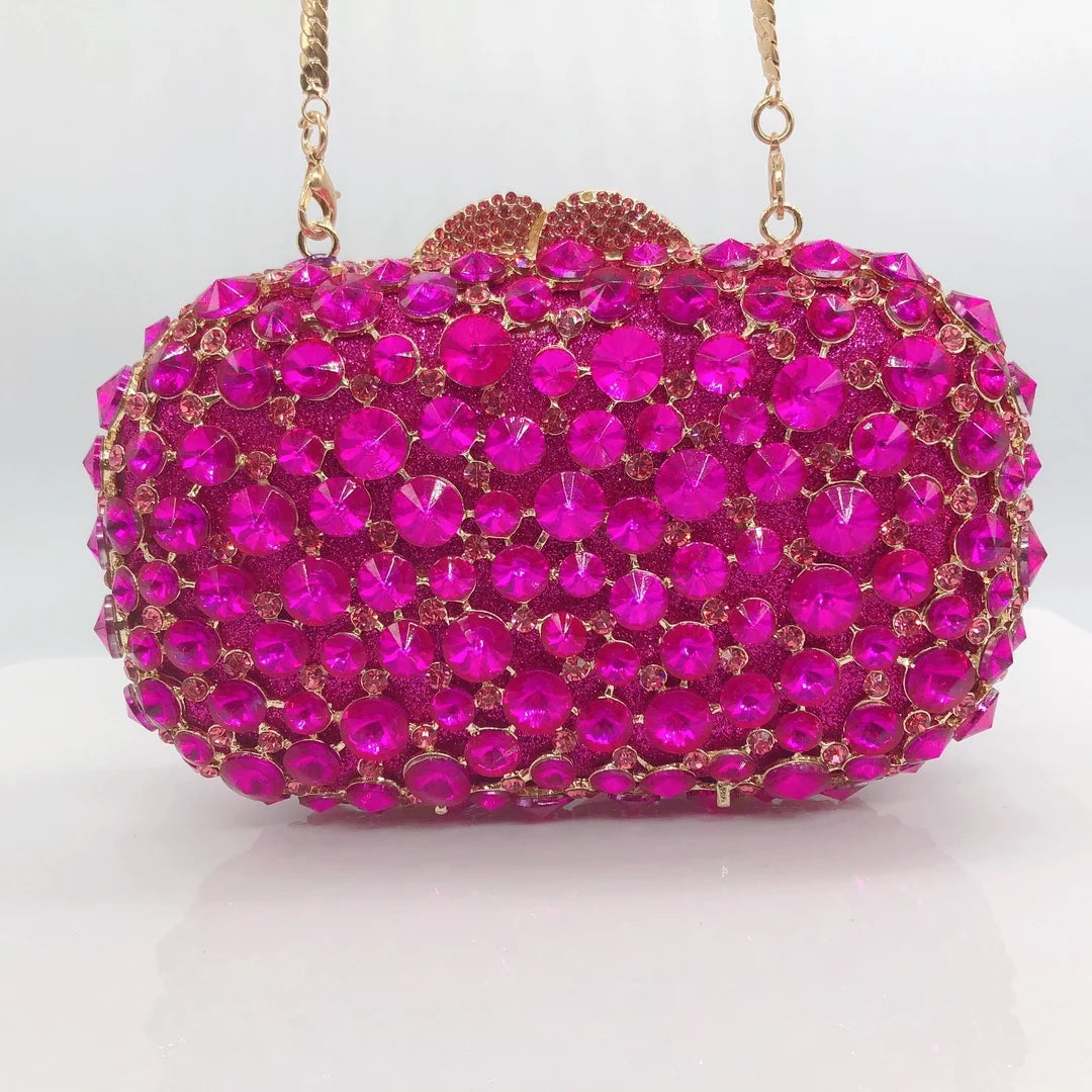 Bolsa Clutch Cristal Luxo Festa