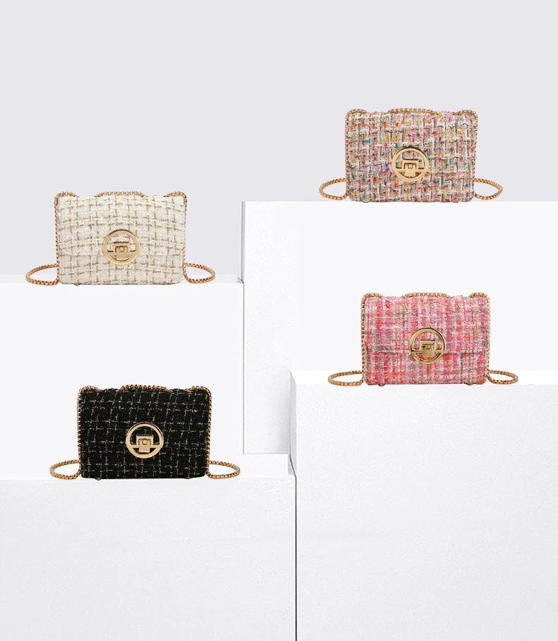 Bolsa Tweed Sofisticada
