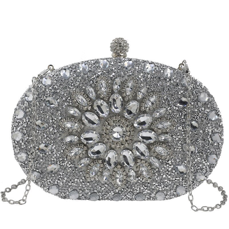 Bolsa Clutch com Pedrarias Festa