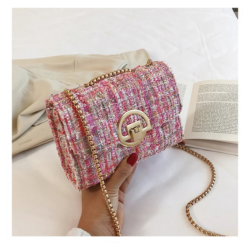 Bolsa Tweed Sofisticada