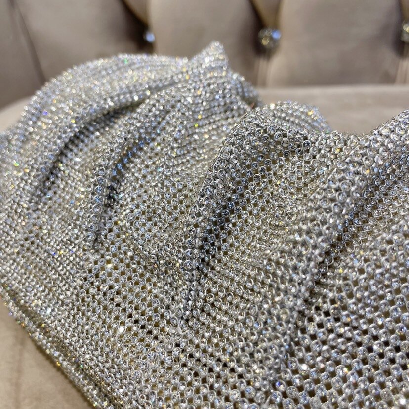 Bolsa Clutch Cravejada com Strass Festa