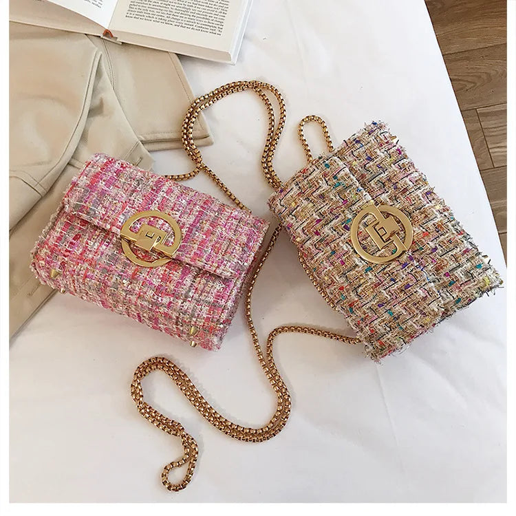 Bolsa Tweed Sofisticada